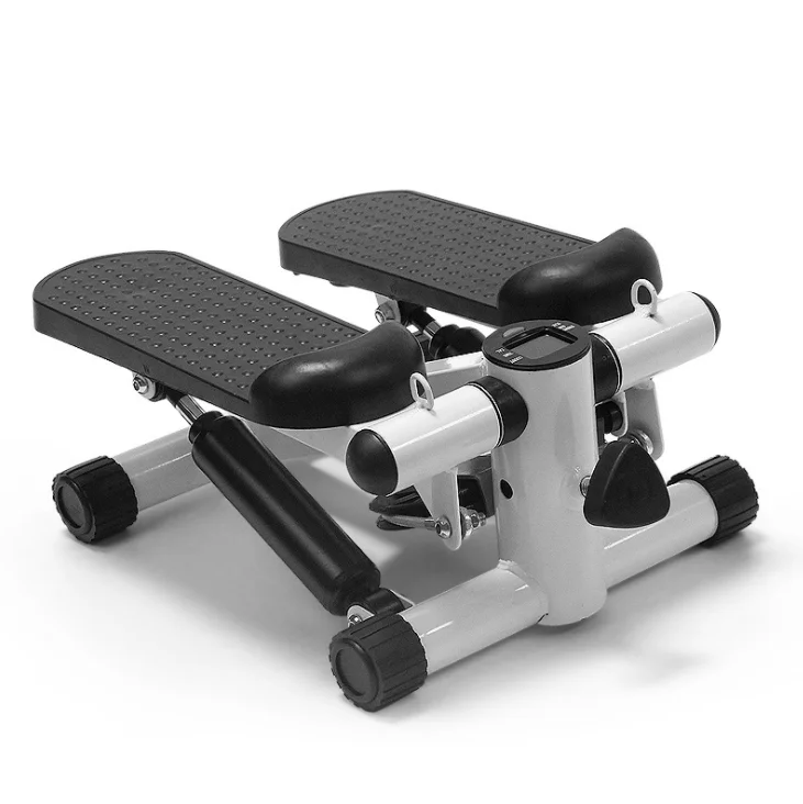 Mini Stepper Exercise Equipment Adjustable Stepping Machine with Handlebar LCD Monitor Track Data Cardio Climber for Men Women