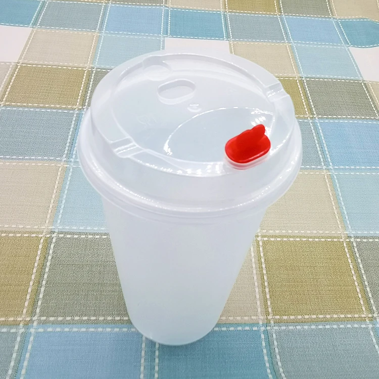Clear milk tea drinking cup high quality disposable plastic cup with lids disposable plastic bubble tea cup