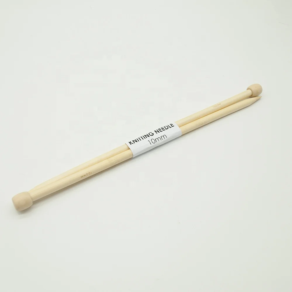 Прямые Бамбуковые Спицы Jumbo 10 мм