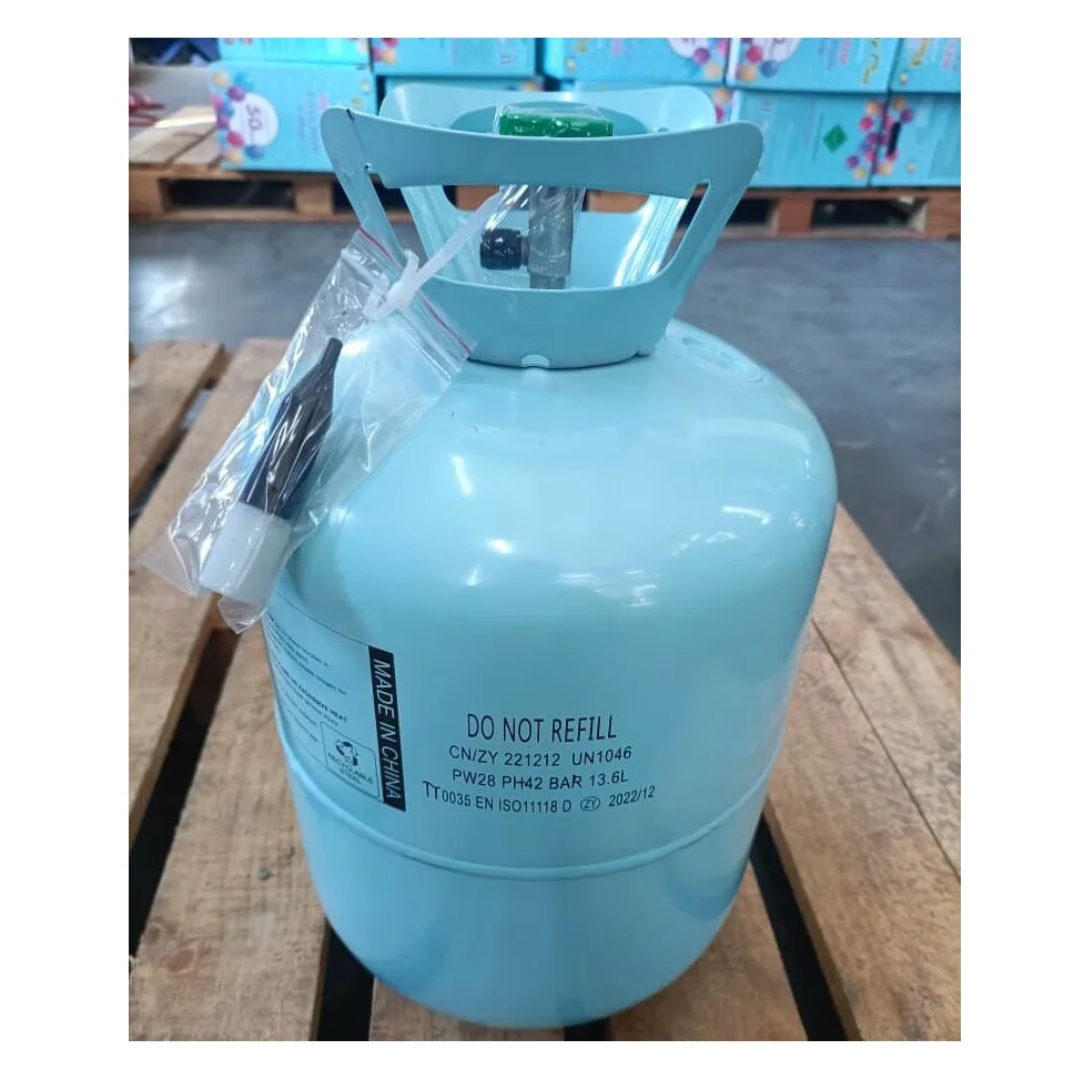Wholesale Disposable 13.4L 50pcs Home Helium Gas Tank Helium Gas Cylinder for Balloon