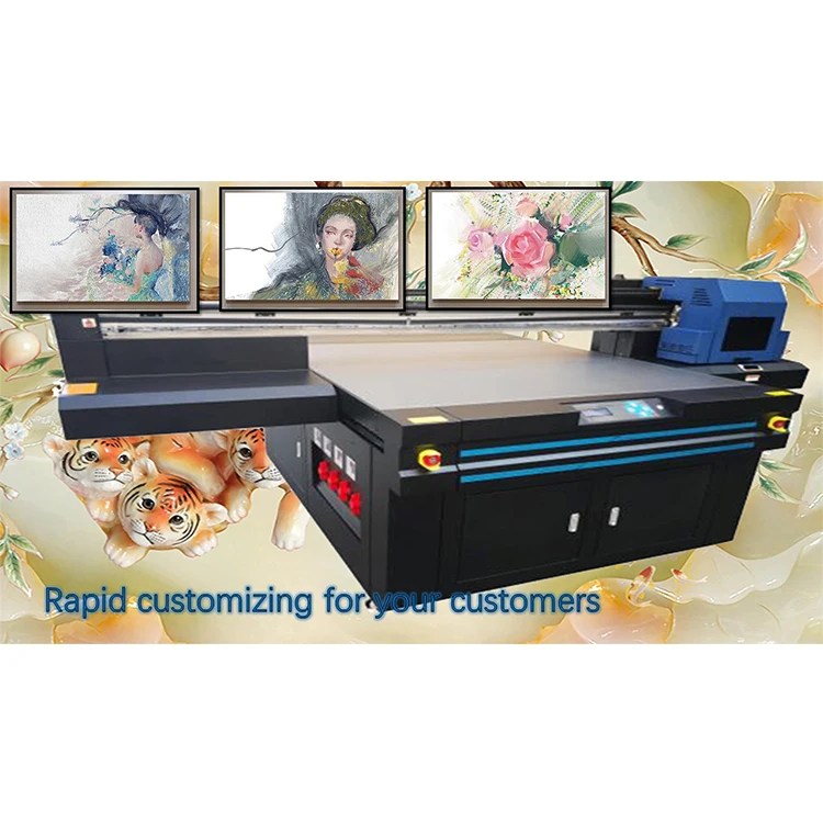 China High Speed Print Rotary Printing Machine Cmyk+W+Varnish Uv Flatbed Printer For Photo