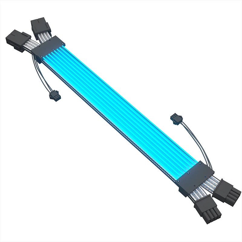2023 New DC PSU ARGB Cable Neon Flex LED Synchronized Straight RGB Male to Female Extension Electrical Support