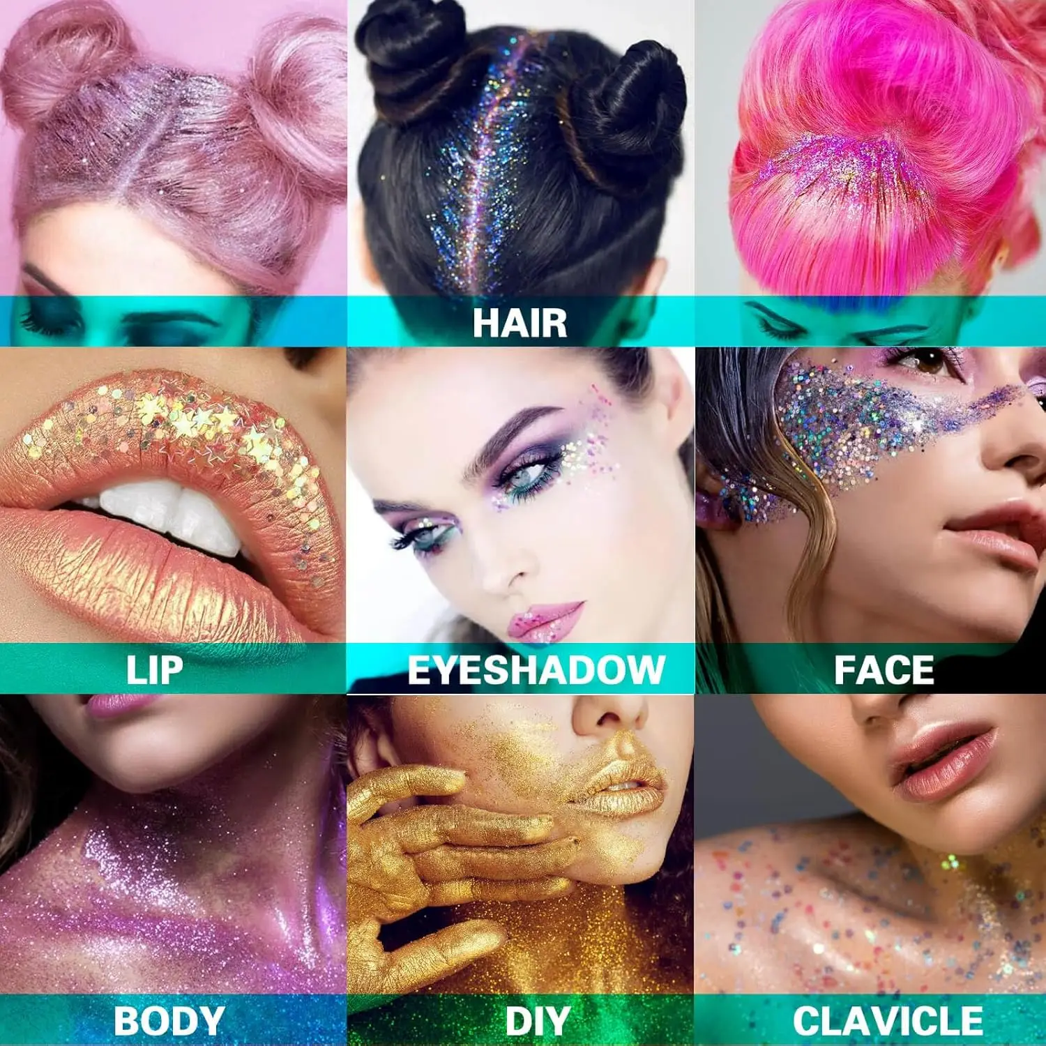 Han Linger Sparkling Makeup Shimmer Highlighter To Use And Glide Smoothly Music Festival Concert Outfit Face Glitter Makeup Gel
