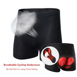 Mens Women Cycling Underwear Bicycle Mountain MTB Bike Shorts Riding Outdoor Sports Underwear Compression Tights 4D Gel Pad