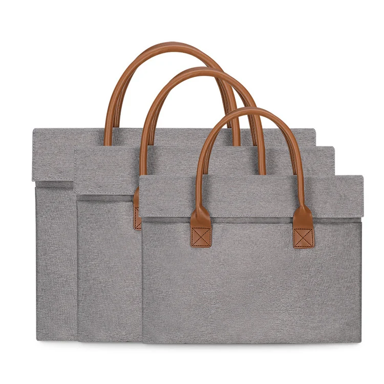 2022 Lightweight Canvas Laptop Sleeve custom notebook briefcase Bag Laptop Bag Logo shoulder bag