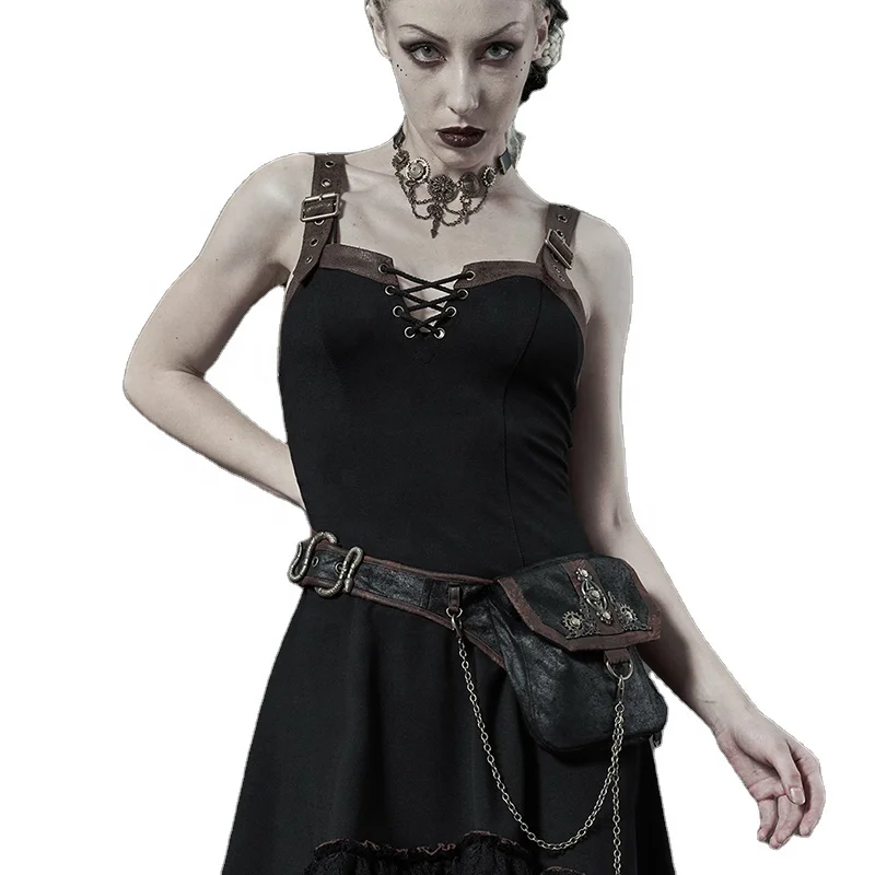 Punk Rave Steampunk  Bag WS-394 Women Retro Waist Bag