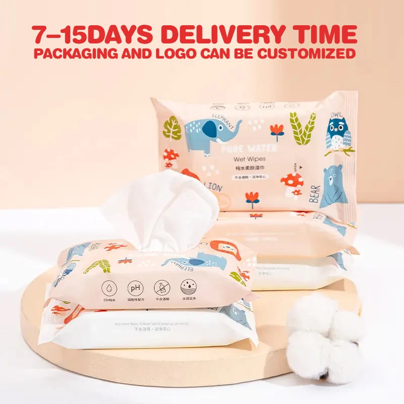 Disposable unscented non woven Baby Wet Wipes