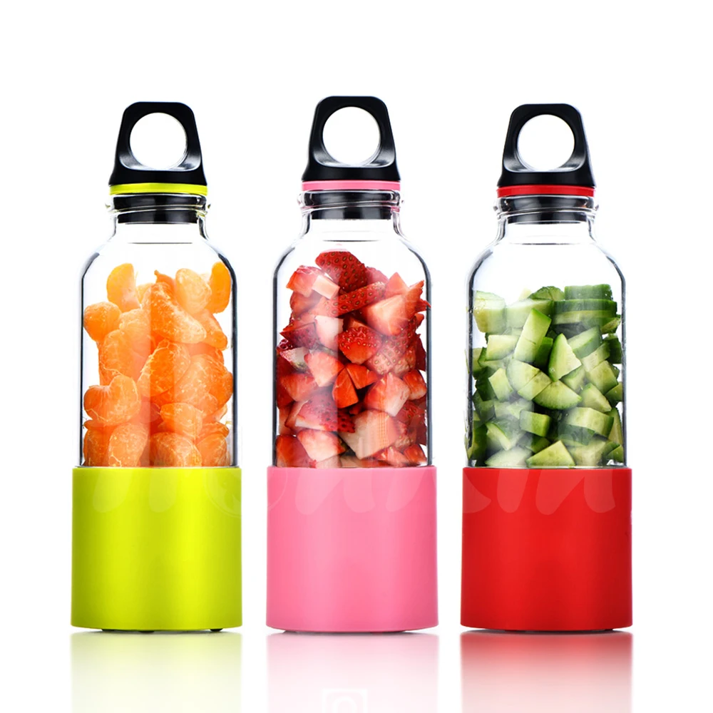Drop Shipping From China e-commerce Stores 500ml USB Rechargeable Fruits Juicer Portable Blender