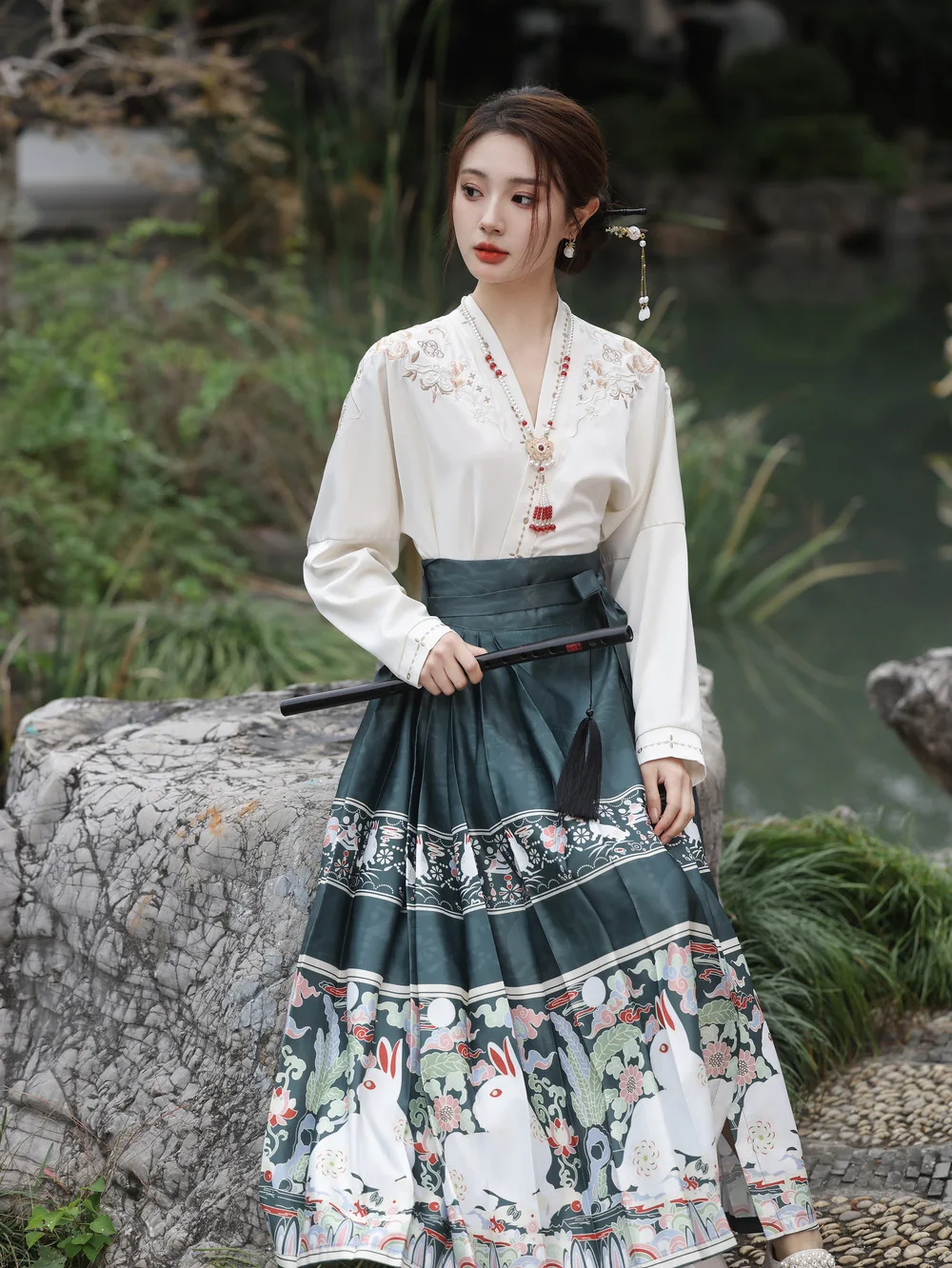 Hot Sale Elegant Long Dress Women Girls Ancient Chinese Traditional Hanfu Dress Horse Face Skirt For Women Stylish