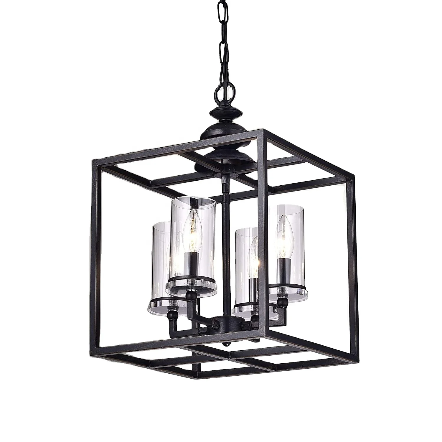 Wholesale Pendant Lighting Fixture Home Flexible Chandelier Hanging Rustic 4 Light Pendant Lamp