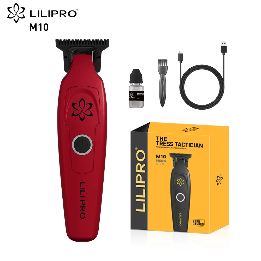 LILIPRO 7000RPM Professional Barber Machines Zero Gapped Blade Cordless Rechargeable Edgers Hair Cutting Machine Salon Trimmers