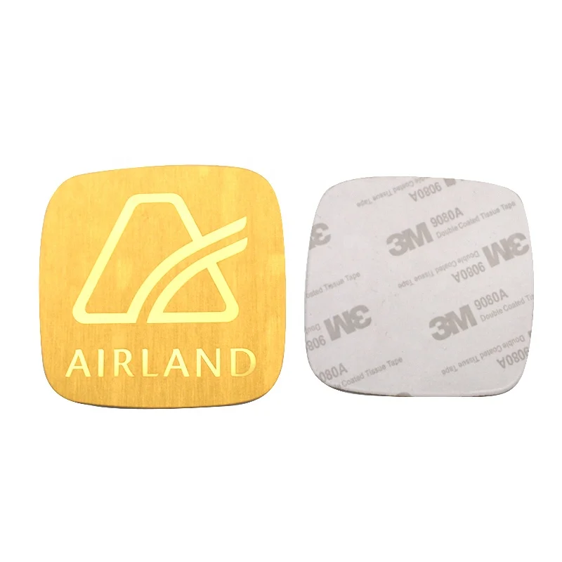 Shenzhen Xinrui factory aluminum perfume sticker plate Custom aluminium barcode labels