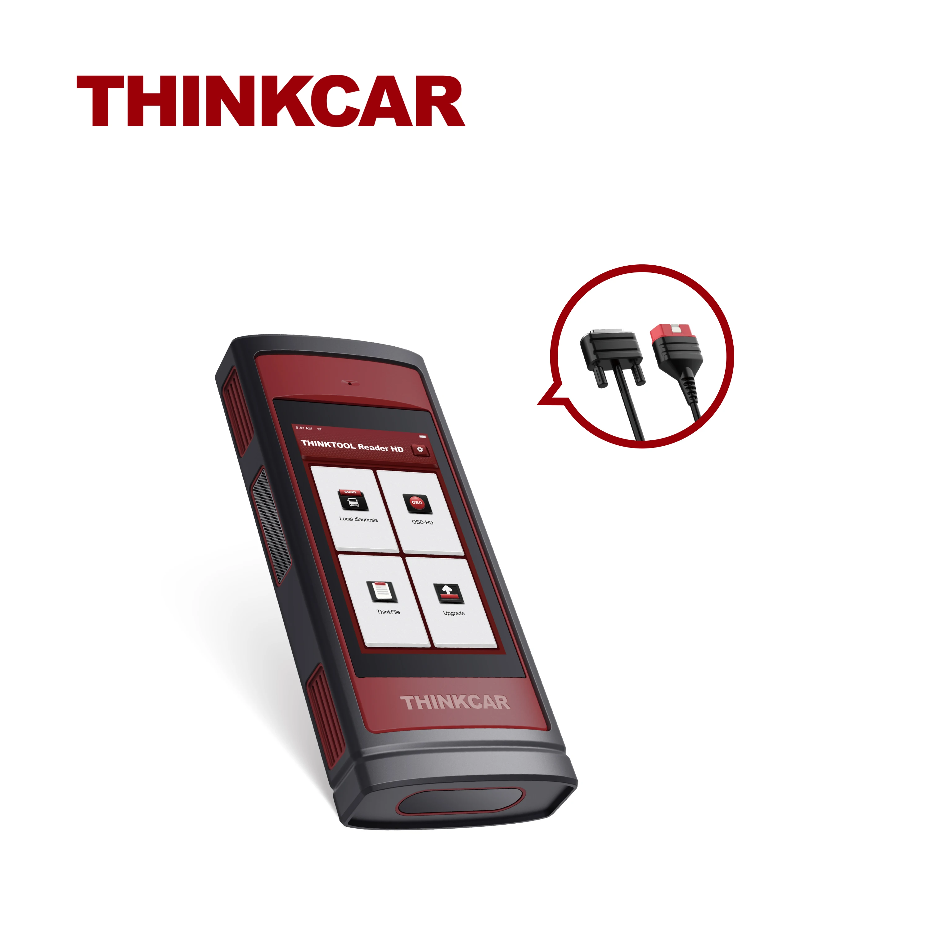 ThinkTool Reader HD 5-inch OE-Level Bi-directional HD Diagnostic 31+ Truck brands  HD OBD live data actuation test programeter