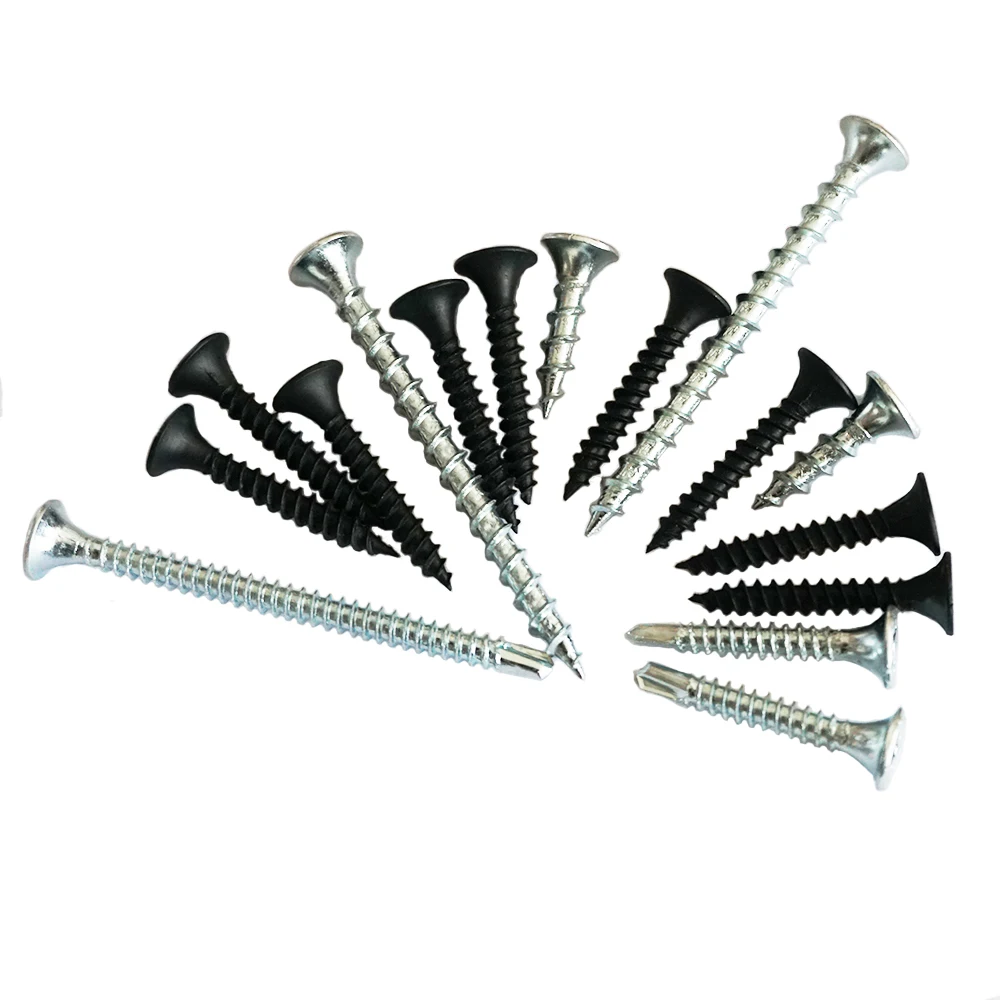 China Products Carbon Steel Hardened Bugle Head Black Phosphating Drywall Screw