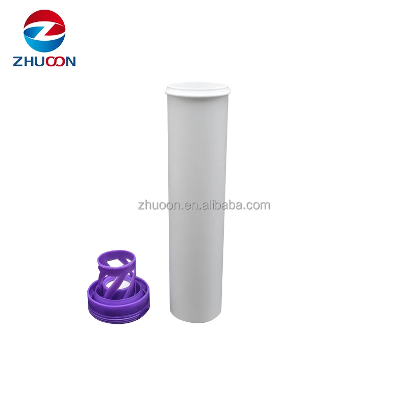 Custom Logo Plastic Container Moisture Proof Effervescent Vitamin C Tube Bottles Candy Package Tube