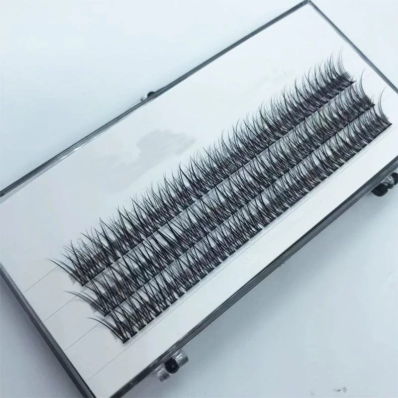 New style  private label fishtail volume lashes  remade 8-14mm volume fans eyelash extension manufacturer