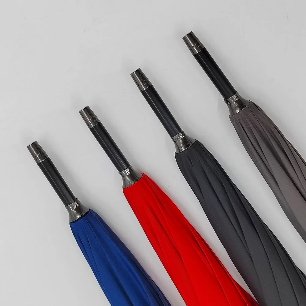 PFC Free Promotional Golf Umbrella RPET Fabric Eco friendly with Large Size Full Fiberglass EVA Foam Handle Umbrellas