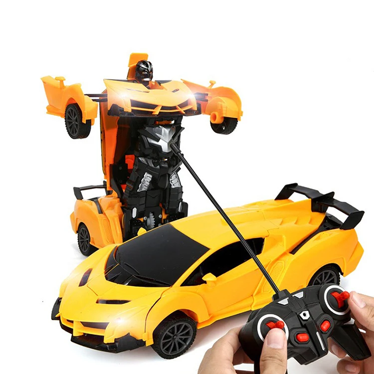 Deformation Electric Robot Transform Toy 1:16 Remote Control Car 2 in 1 Battery Plastic Window Box 60 AA RC
