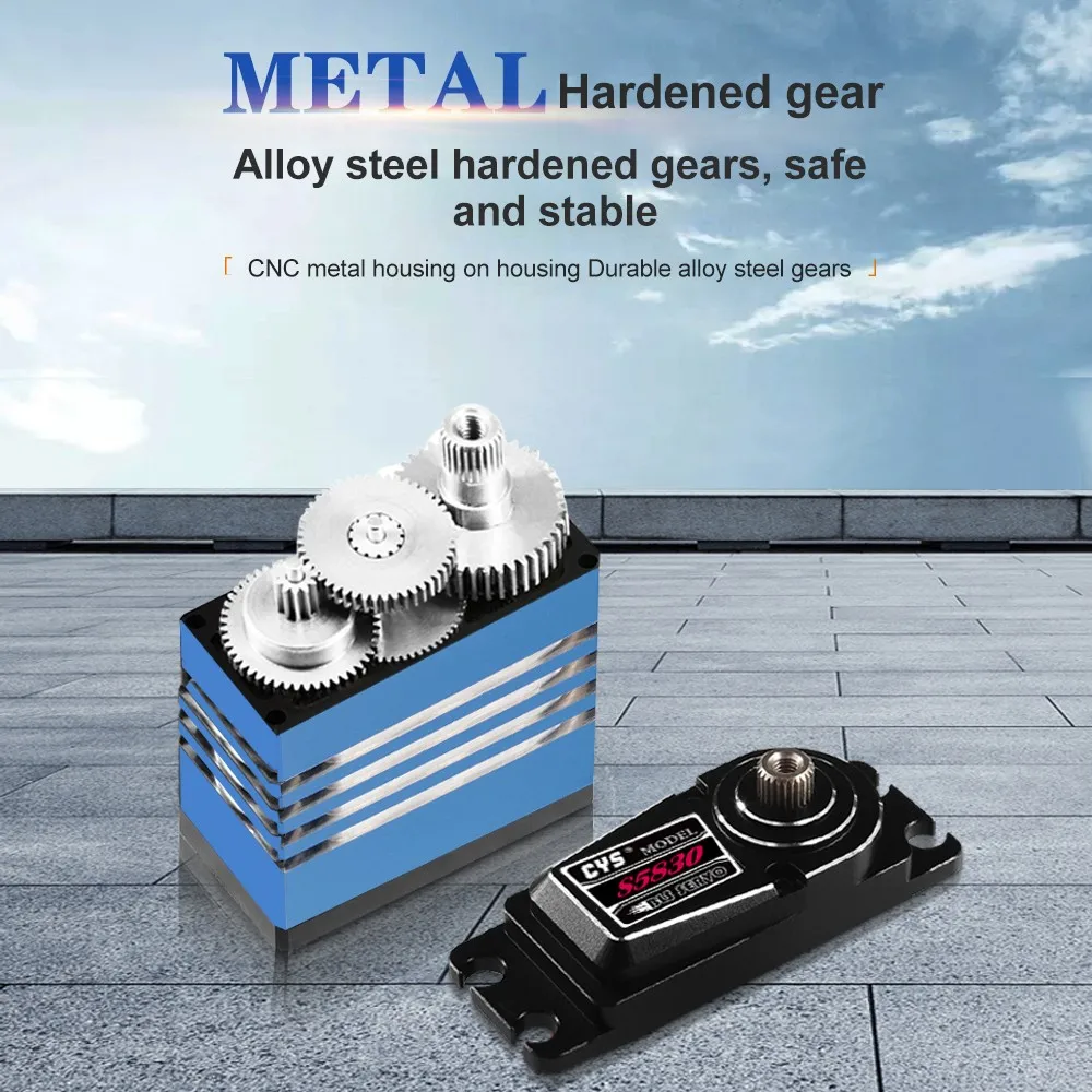 85g Brushless Digital Feedback Servo 30kg.cm Torque  HV 6v-7.4v Servo Motor with Metal Gear for Rc Car Helicopter