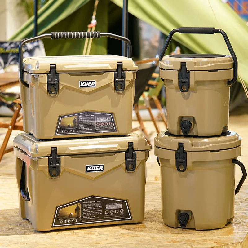 Outdoor 20L Portable PE Insulated Box Cooler Box Ice For Food Delivery Picnic Food Ice Pack Cold Insulation Ice Bucket