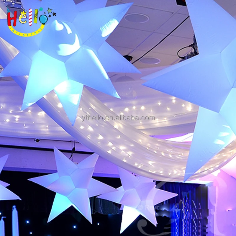 fascinating outdoor festival christmas party decorations LED lights inflatable star