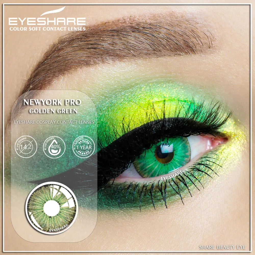 EYESHARE New arrival Custom Private Label 12 Color New York Pro Colors Eye Contacts Lenses