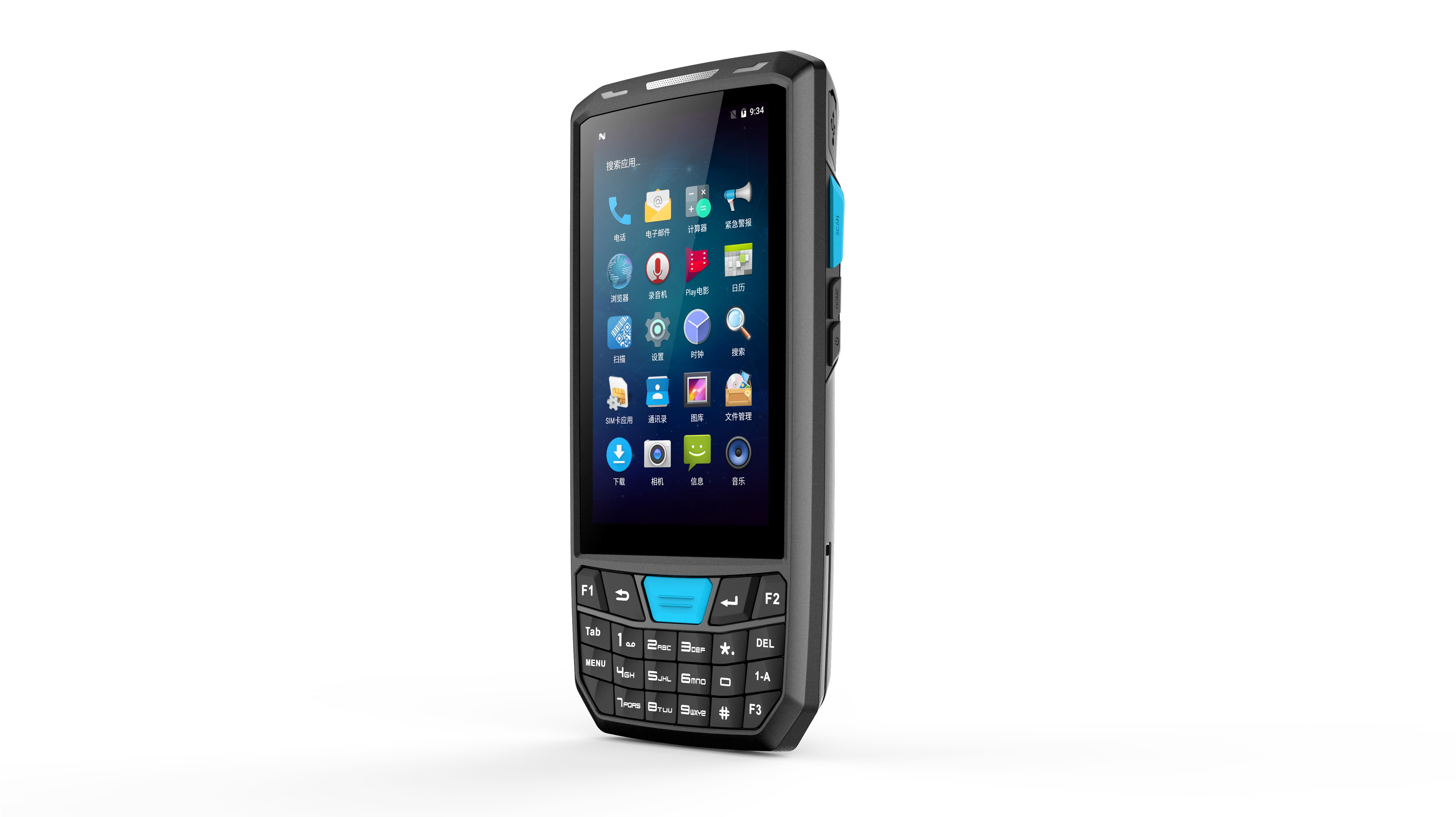  Factory price rugged android handheld mobile terminal pda 1D 2D qr barcode scanner with CE FCC RoHS CCC Certificate