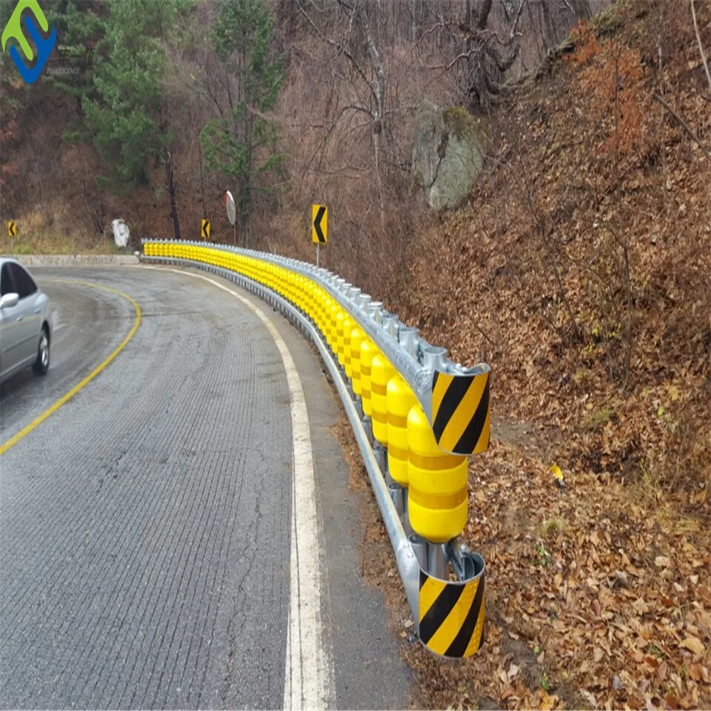 Traffic Safety Eva Buckets Rolling Anti Crash Guardrail Road Roller Barrier