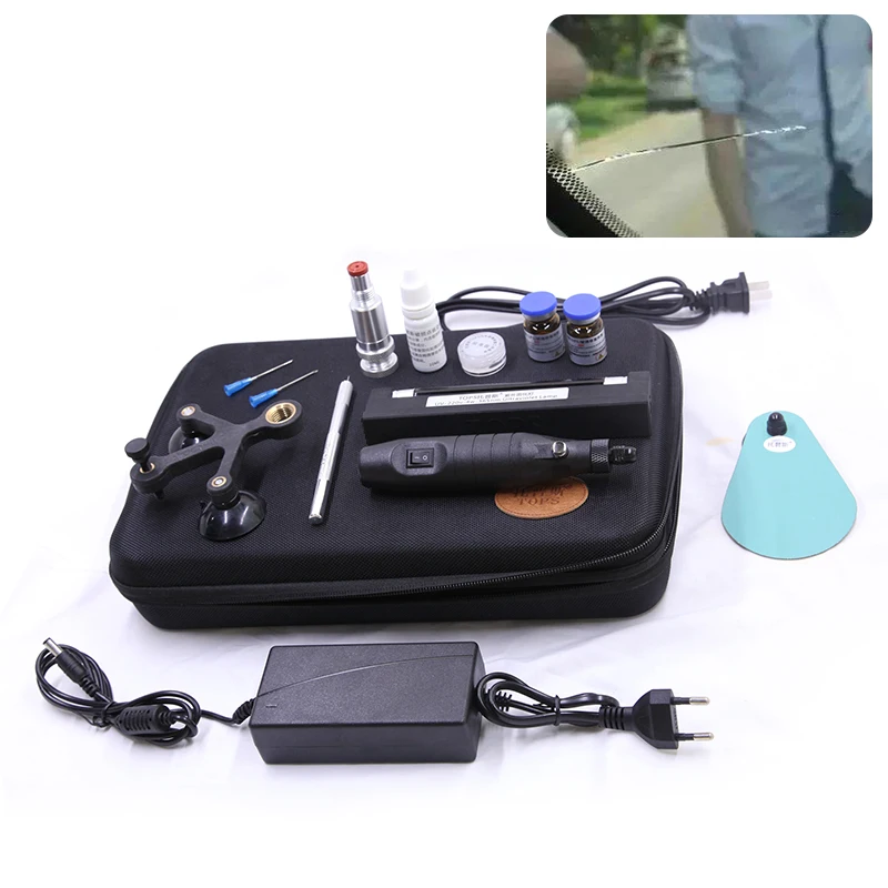 Набор для Ремонта Лобового Стекла от царапин