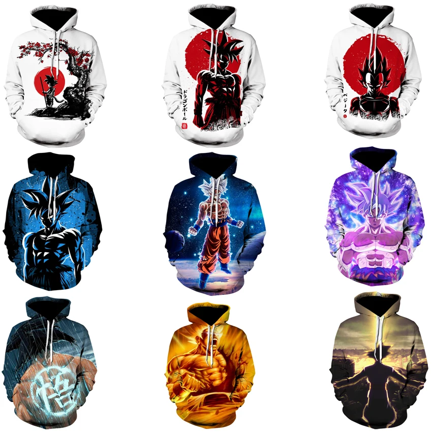 Wholesale autumn Japanese anime fashion men hoodie anime 3d printed hoodies