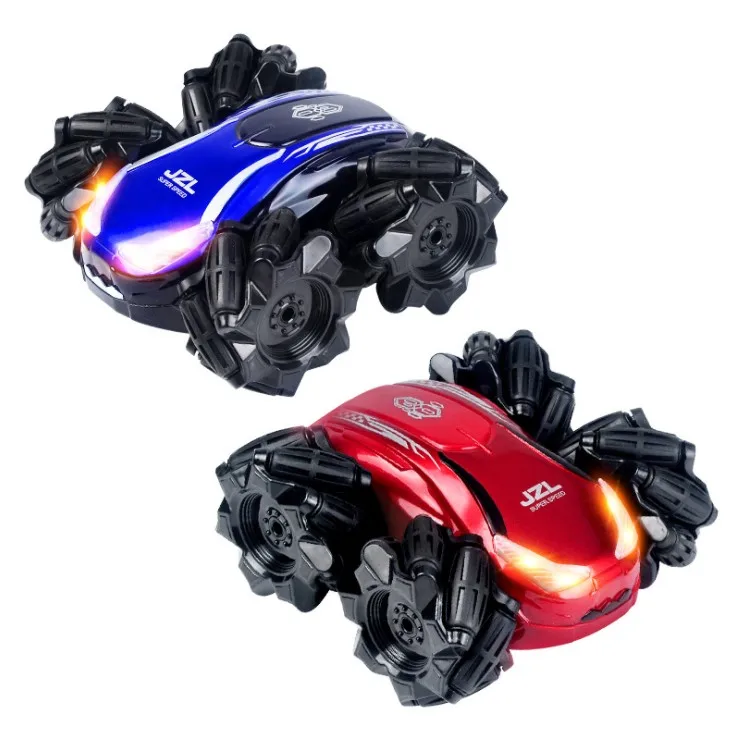 Remote control stunt car for kids high speed drift car cool colored light radio control toys
