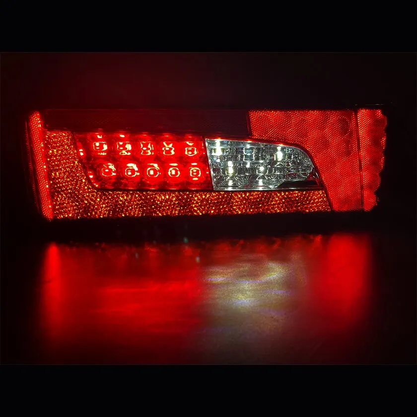 1* Hussun truck tail light fits for Scania P500 R500 Emark truck tail light led RH C/W REV/ALARM tail lights truck