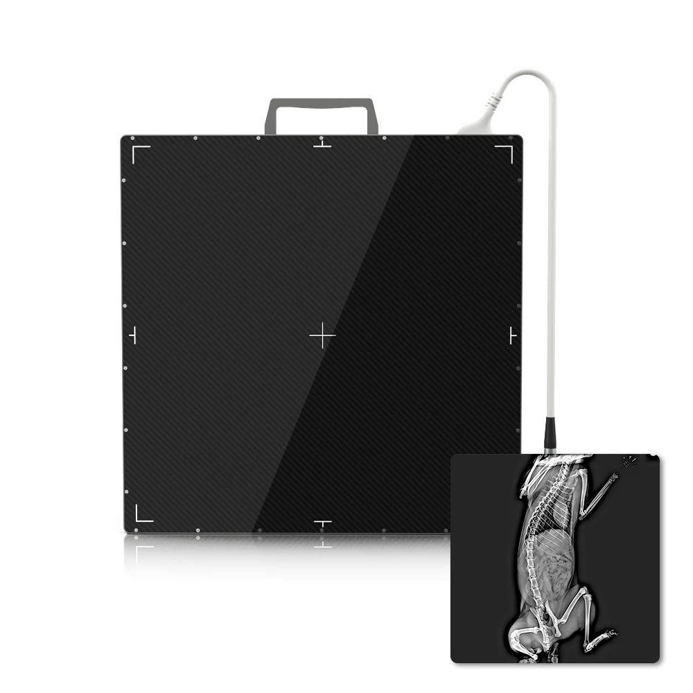 Portable CsI wired Veterinary Horse Dog Cat DR Detector for Animal x-Ray equipment X ray Flat Panel Detector