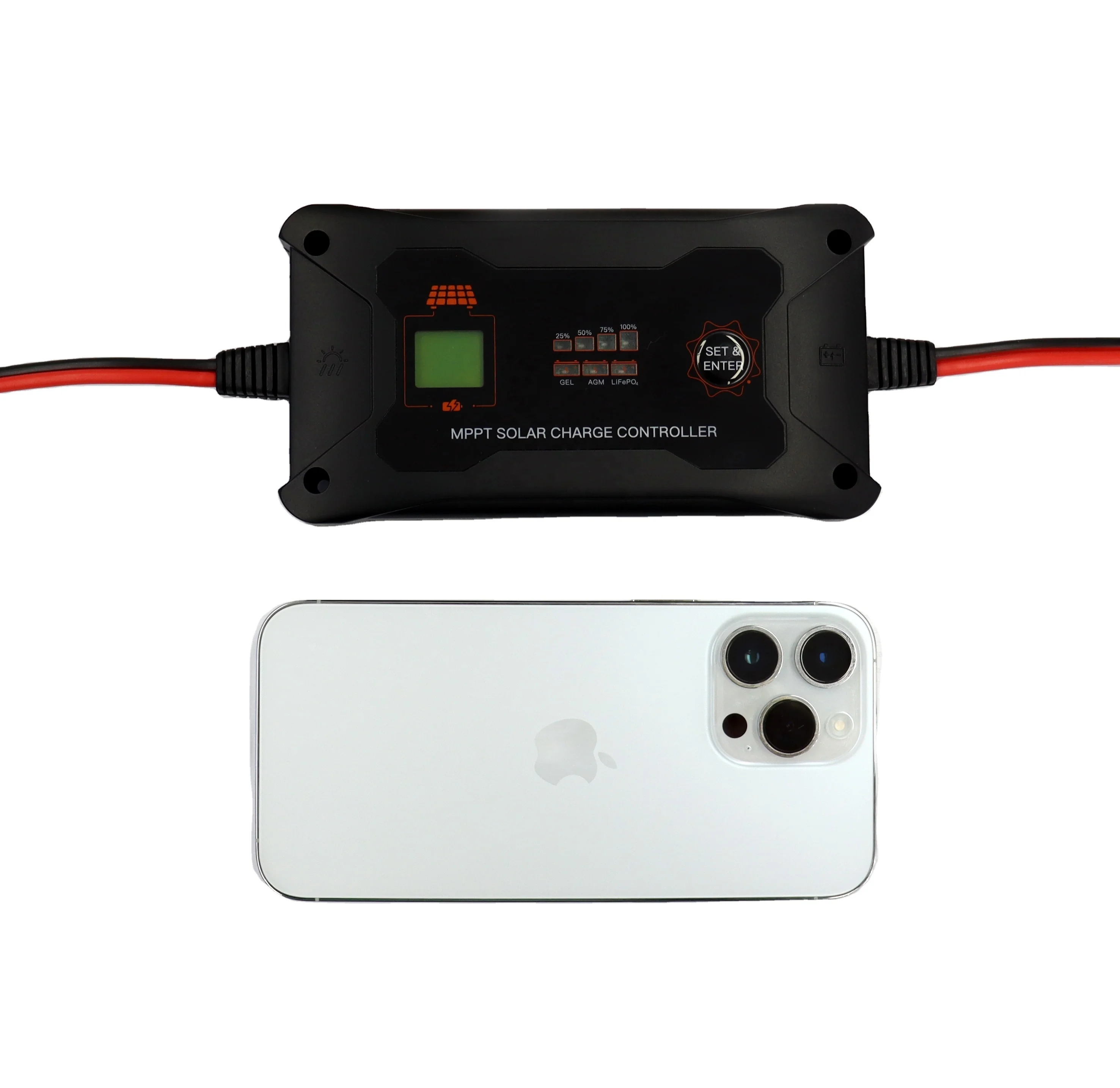 24V 20A 600W mini M2420P MPPT  Helios Solar Regulator 12V 24V  portable for Gel AGM Lithium LiFePO4 Battery Charging Portable