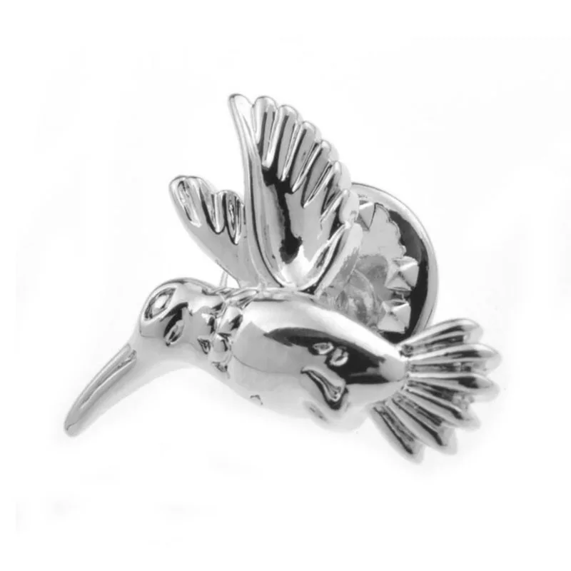 Wholesale Silver Bird Brooch Inspired Designer Pin Custom Business Wedding Party Gift Men Women Suit Fashion Accessory Lapel Pin