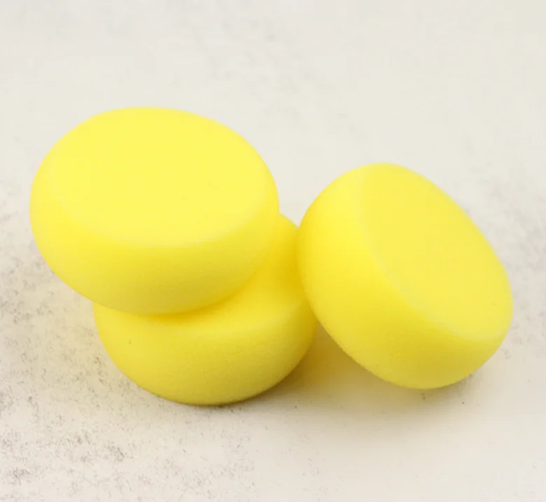 Yellow polishing sponge & Polish Wax Round Foam Sponges for Auto Car