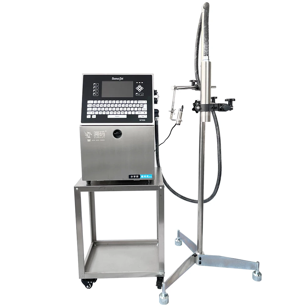 Автоматическая быстро сохшая струйная машина для пластиковых стеклянных бутылок металлическая сталь логотип бренда срок годности код струйный