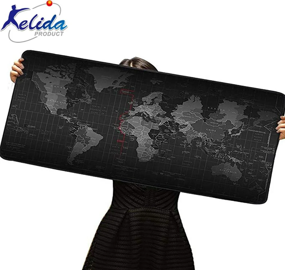 900 x 400 mm World Map Rubber Mouse Pad