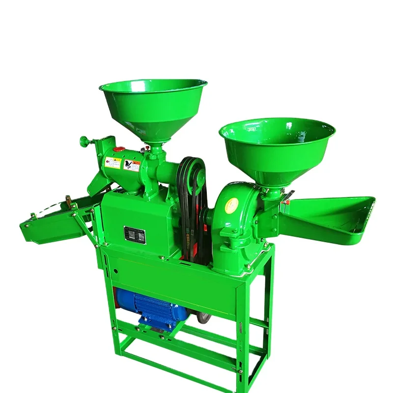 Full Automatic Rice Milling Machine Household Small Rice And Wheat Peeling And Beating Rice Grinder