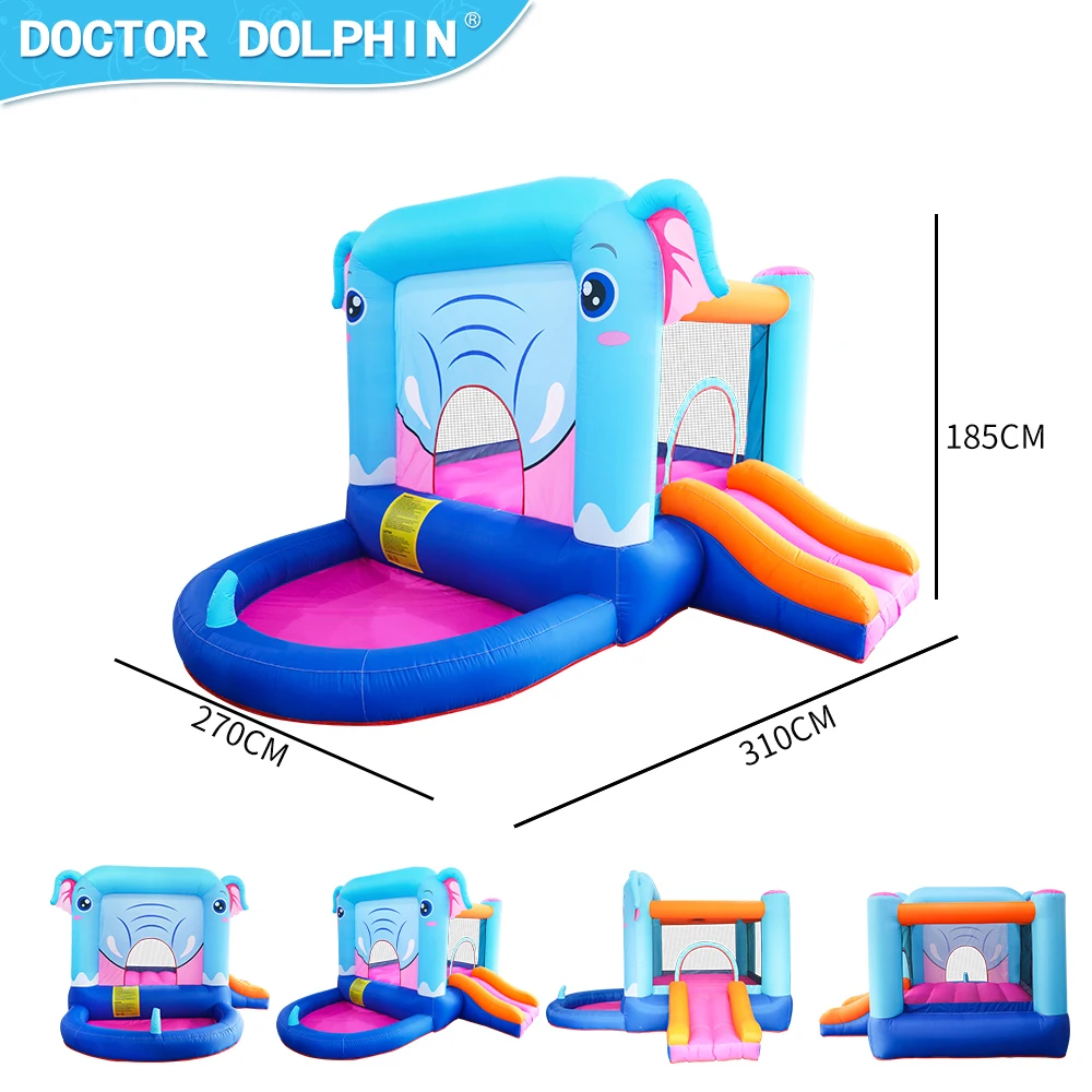 Wholesale Climbing Wall Bounce House Inflatable Water Slides With Swimming Pool For 3 Kids