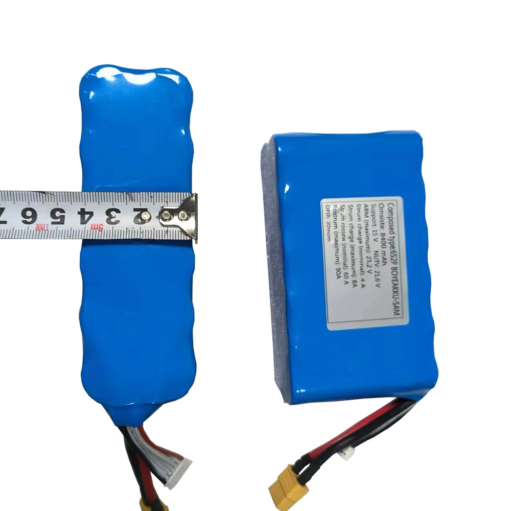 21700 6s2p high energy density fpv drone battery 6s 22.2v 8000mah 8400mah 10c