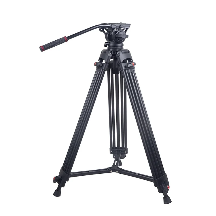 E-reise D1801 Tripod for Camera Tripod Stand with Hydraulic Head Max Height 1.8M in Stable Design for Digital DSLR Load 10 kg