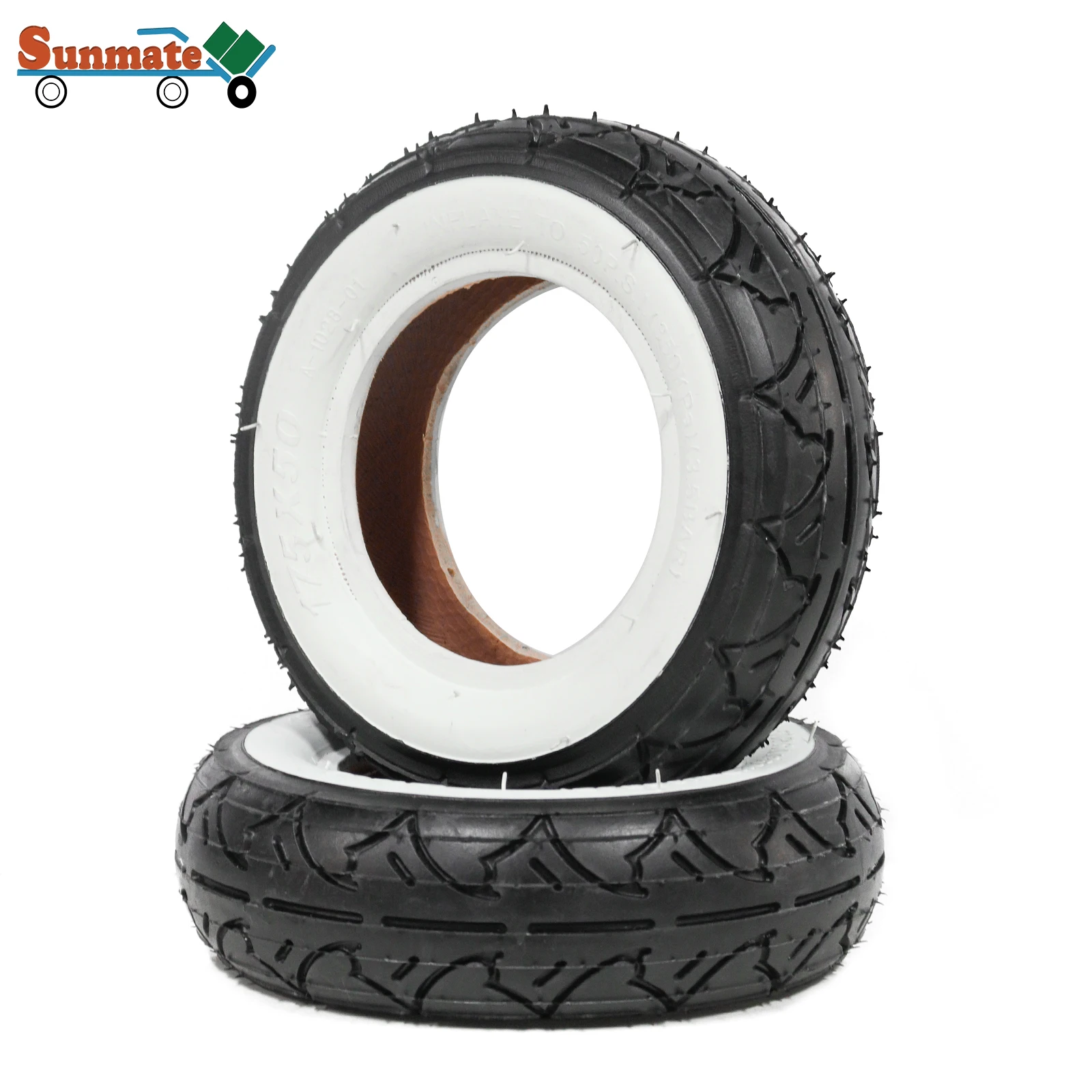 Rubber Electric Scooter Off-road Tire , Scooter Replacement Tire 175x50mm Inner Tube,  7inch E-Scooter Wheel Off-road Tyre