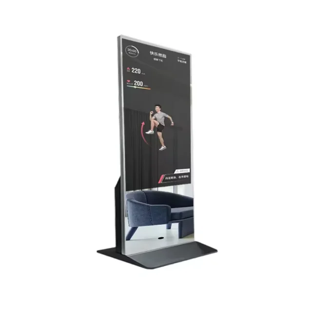 Virtual Home Gym Full Size Body Smart Workout Gym Mirror Display Vanity Virtual 23inch Fitness Smart Mirror Magic Training