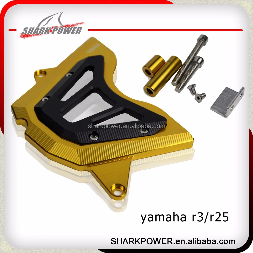 cnc, алюминиевые мотоциклетные звездочки, защита цепи двигателя, защитный чехол для yamaha r3/r35