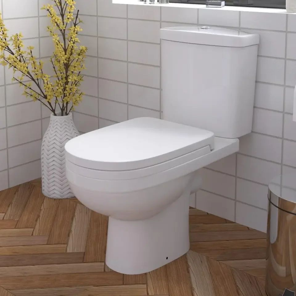 Modern White Ceramic Toilet Bowl Set Sanitary Ware for Hotels and Bathrooms Easy Installation Inodoro WC