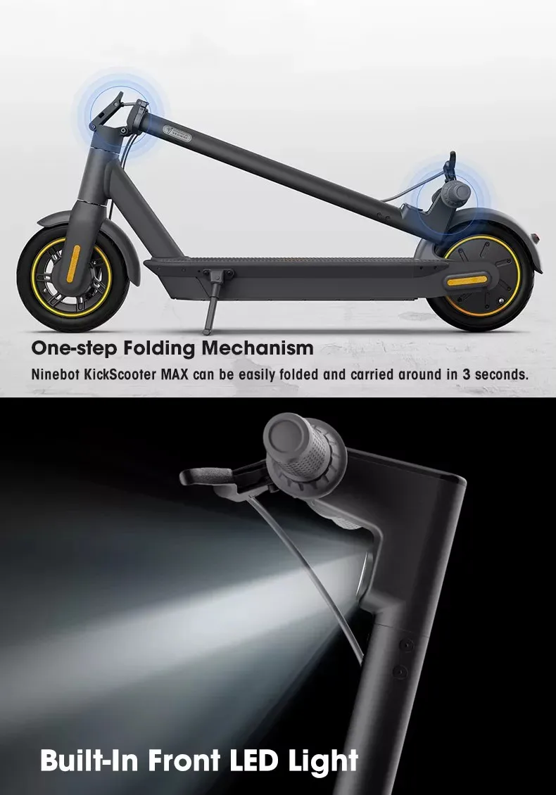 EU US Warehouse Top Selling 500W V10 Electric Scooter Adult With 10 Inch Air Tire 15Ah Battery Max G30 E Scooter