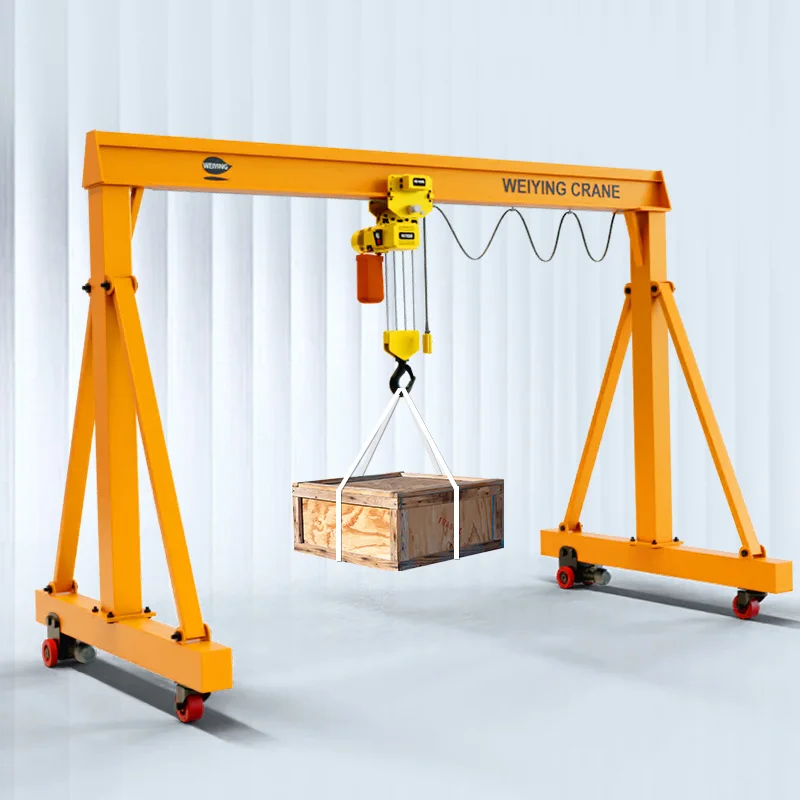 Customized mini crane 1 Ton  2 Ton 3 Ton 5 Ton 7.5 Ton manual gantry crane electric mobile gantry crane