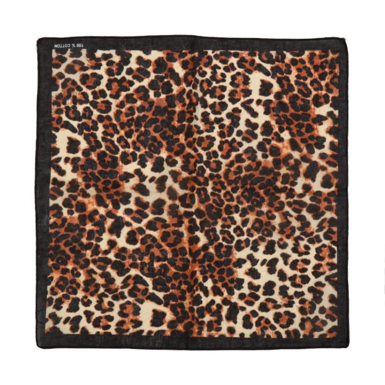 European and American hip-hop street dance skull square scarf cotton unisex dressed headscarf Halloween print headscarf