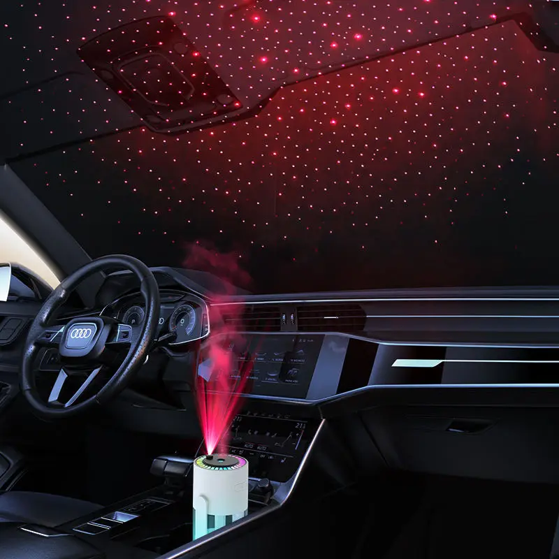 New creative shaking head USB starry sky projection lamp humidifier home car desktop air humidifier